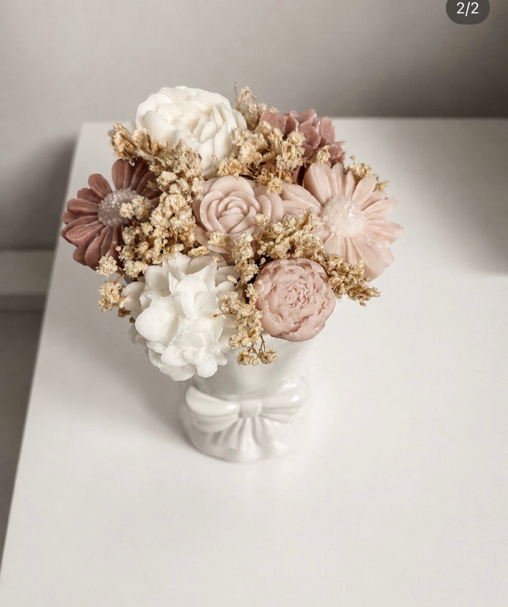 Bouquet de Fondants Parfumés Vase Effet Bouquet
