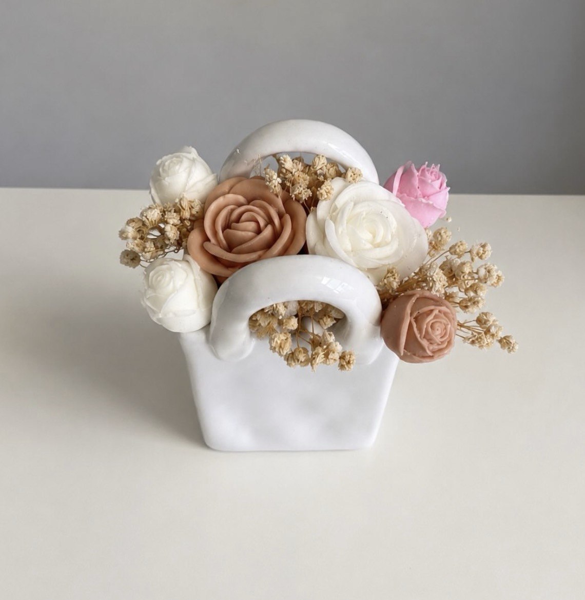 Bouquet de Fondants Parfumés Vase Petit Sac