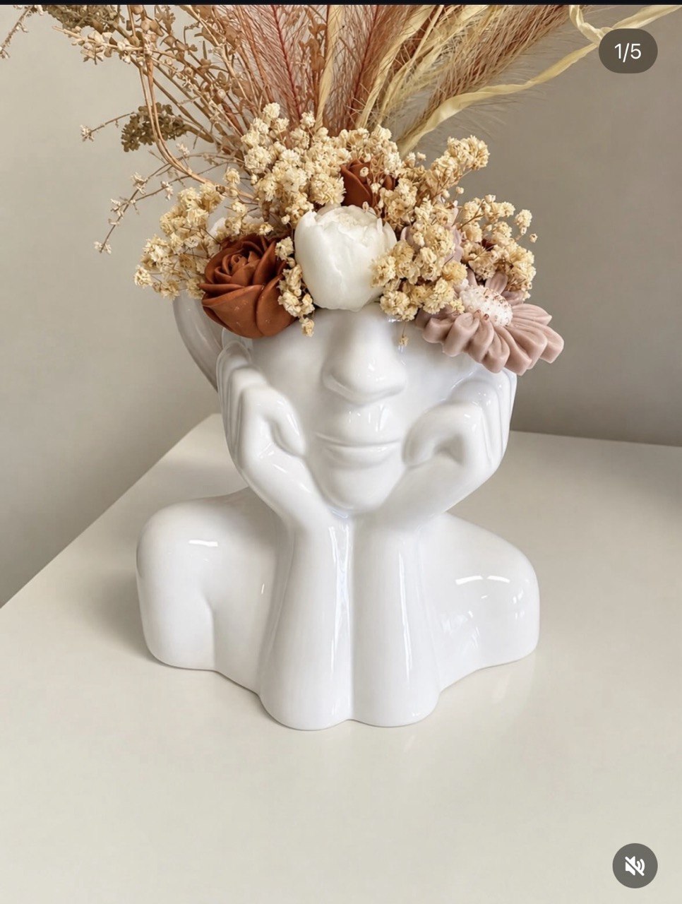 Bouquet de Fondants Parfumés Vase Buste