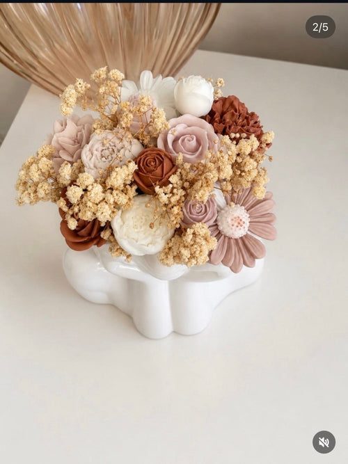 Bouquet de Fondants Parfumés Vase Buste